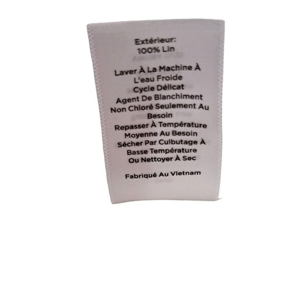 Talbots Linen Blend Cropped Pants Size 4P Beige Neutral Pull On Stretch - Picture 9 of 16